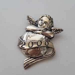 Sterling Silver 925 Vintage Brooch Pin